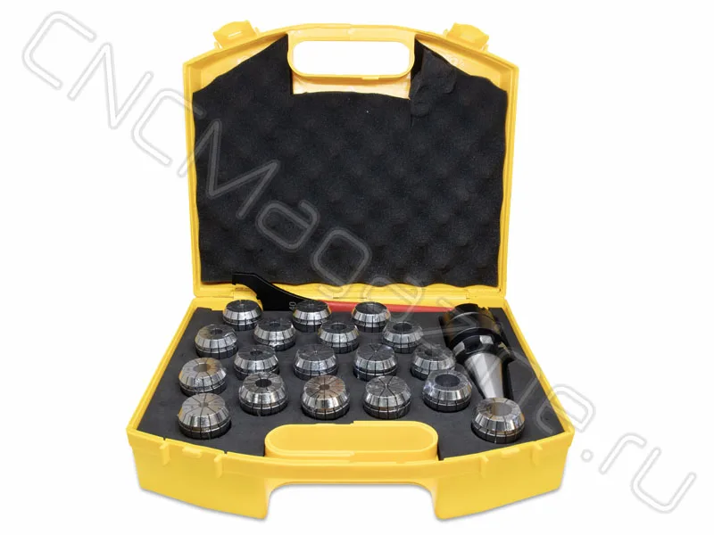 SK40-ER40-100 18PCS Патрон с набором цанг 18 шт (d4-21 мм) CNCM, арт. 26591: фото 4