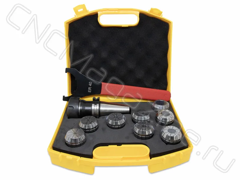 SK40-ER40-70 8PCS Патрон с набором цанг 8 шт (d4/6/8/10/12/16/20/25 мм) CNCM, арт. 26593: фото 4