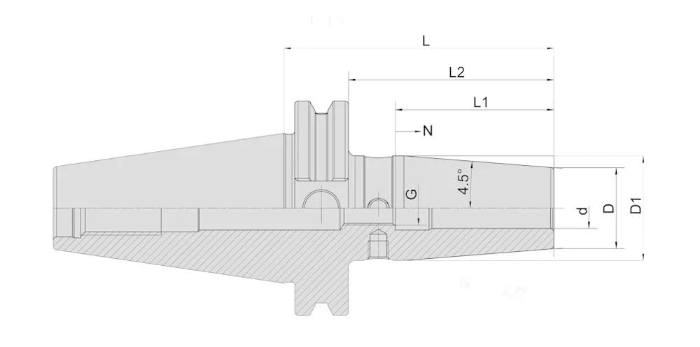 Термозажимной патрон DIN69871 MetalCraft SK50-SF16-120, арт. 00092472: фото 2