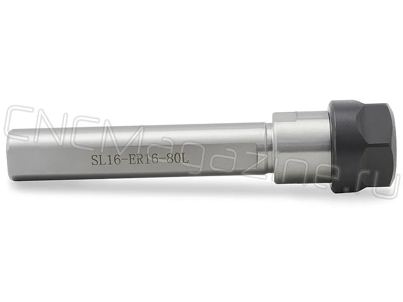 Цанговый патрон цилиндрический хвостовик, с лыской CNCM SL16-ER16-80L, арт. 16763