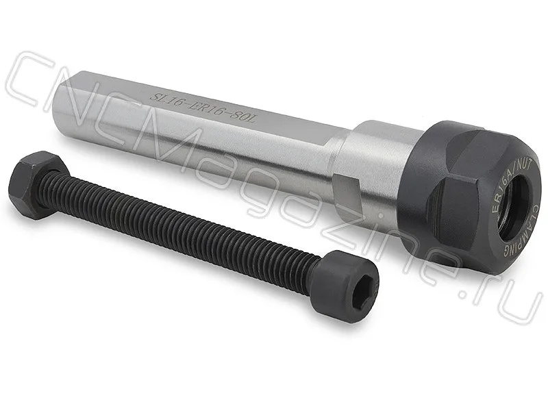 Цанговый патрон цилиндрический хвостовик, с лыской CNCM SL16-ER16-80L, арт. 16763: фото 2