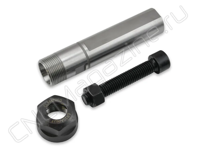 Цанговый патрон цилиндрический хвостовик, с лыской CNCM SL25-ER20-80L, арт. 16207: фото 2