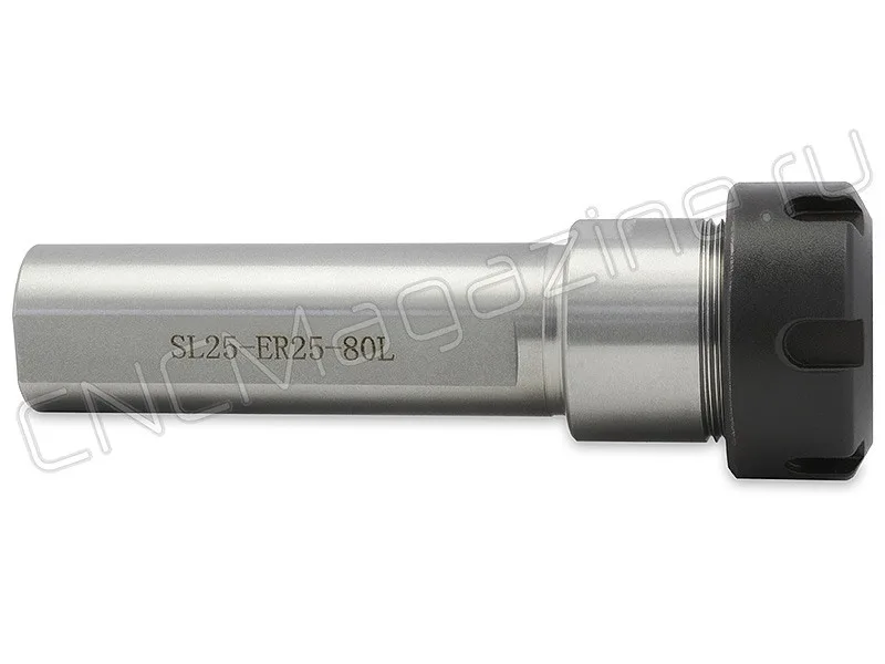 Цанговый патрон цилиндрический хвостовик, с лыской CNCM SL25-ER25-80L, арт. 16208