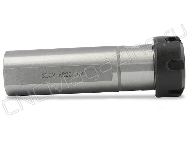 Цанговый патрон цилиндрический хвостовик, с лыской CNCM SL32-ER25-80L, арт. 16765