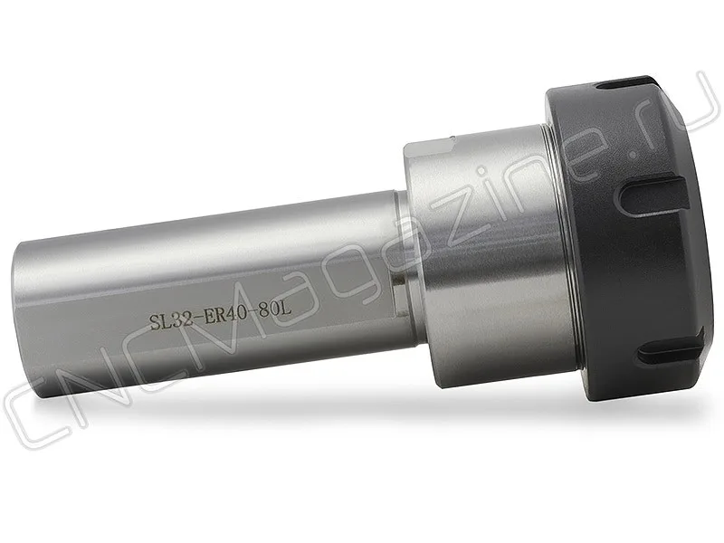 Цанговый патрон цилиндрический хвостовик, с лыской CNCM SL32-ER40-80L, арт. 16767