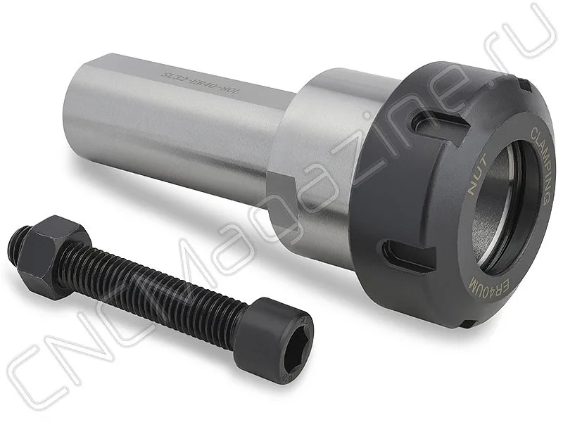 Цанговый патрон цилиндрический хвостовик, с лыской CNCM SL32-ER40-80L, арт. 16767: фото 2