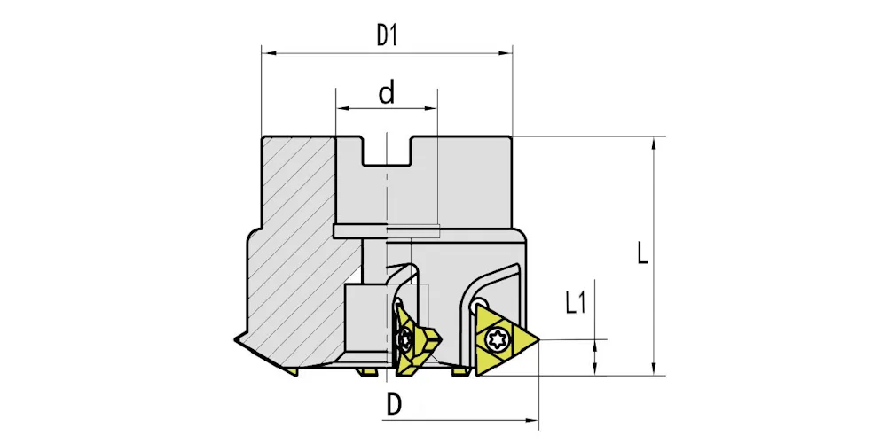 Фреза насадная резьбонарезная (Daoqin) CNCONE SMT56-22C16U-6, арт. 00100680