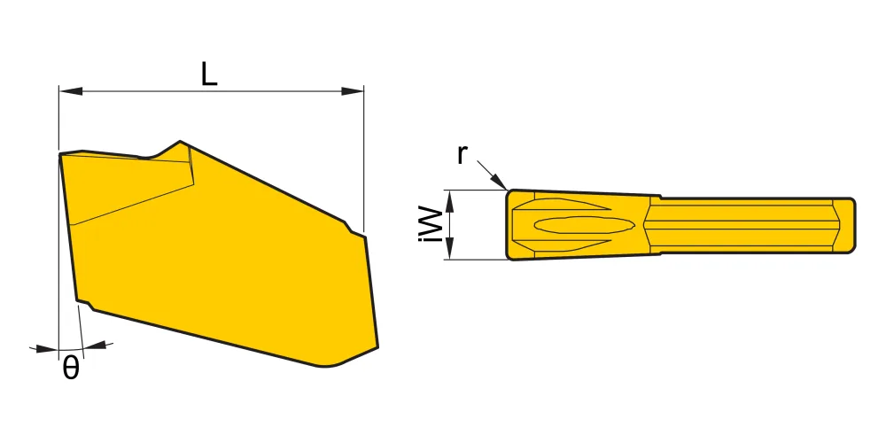 Пластина отрезная, канавочная HADSTO SP300-HS8133, арт. 00073246