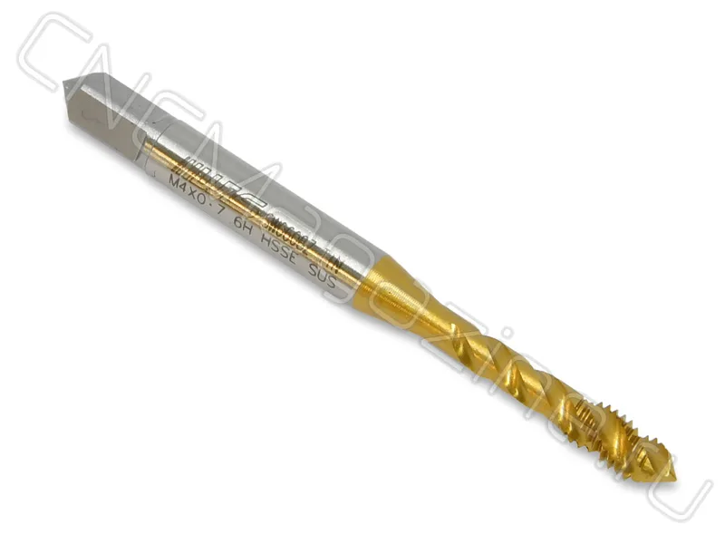 метчик HSS-E M4x0,7 6H со спиральной канавкой, (38), SUS TiN WILSON ST02004, арт. 07392