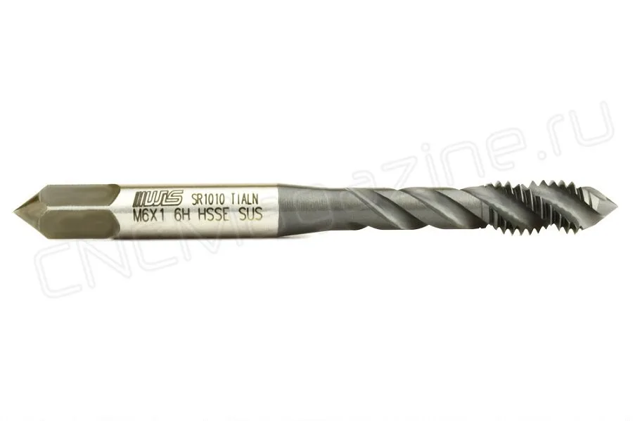Метчик М6х1 HSS-E 6H со спиральной канавкой, (38), SUS TiAlN (STA02006 ) WILSON, арт. 08434