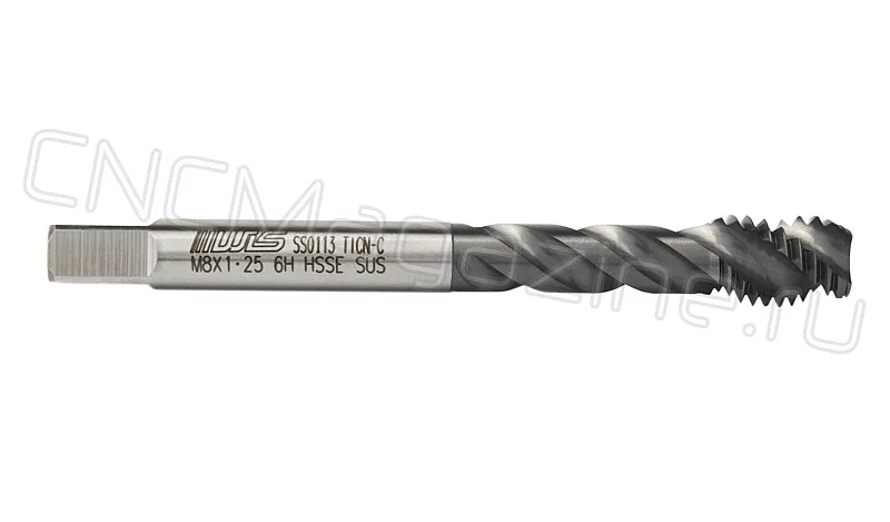 Метчик М8х1,0 HSS-E 6H со спиральной канавкой, (38), SUS TiAlN (TiCN-C) STA020081 WILSON, арт. 14353