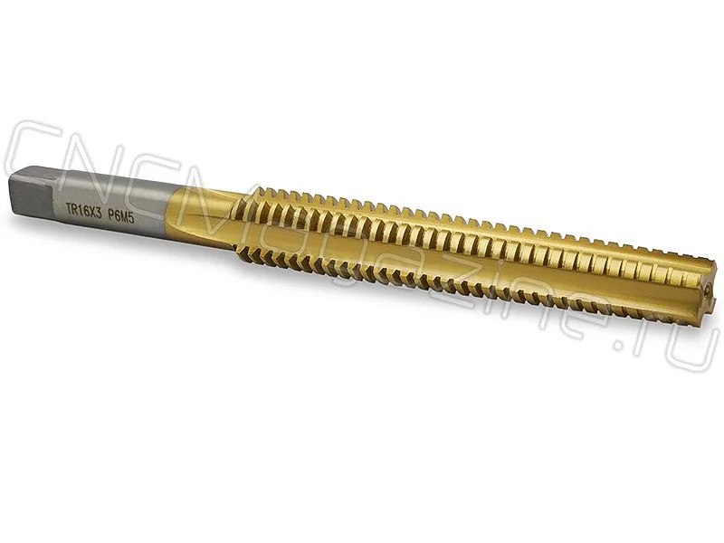 Метчик трапецеидальный Tr16х3 HSS TiN (T01TR01603) CNCM, арт. 17455