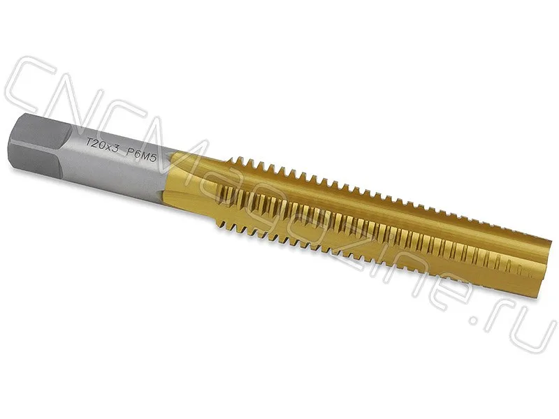 Метчик трапецеидальный Tr20х3 HSS TiN (T01TR02003) CNCM, арт. 16399