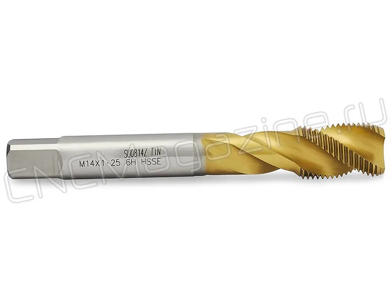Метчик М14х1.25 HSS-E 6H спиральная канавка, (38), TiN (T02014125) WILSON, арт. 17603