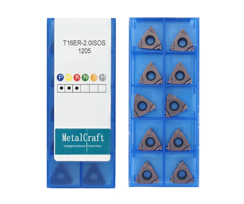 Пластина резьбовая ISO (Метрическая резьба полный профиль 60°) MetalCraft T16ER-2.0ISOS-1205, арт. 00093624: фото 2