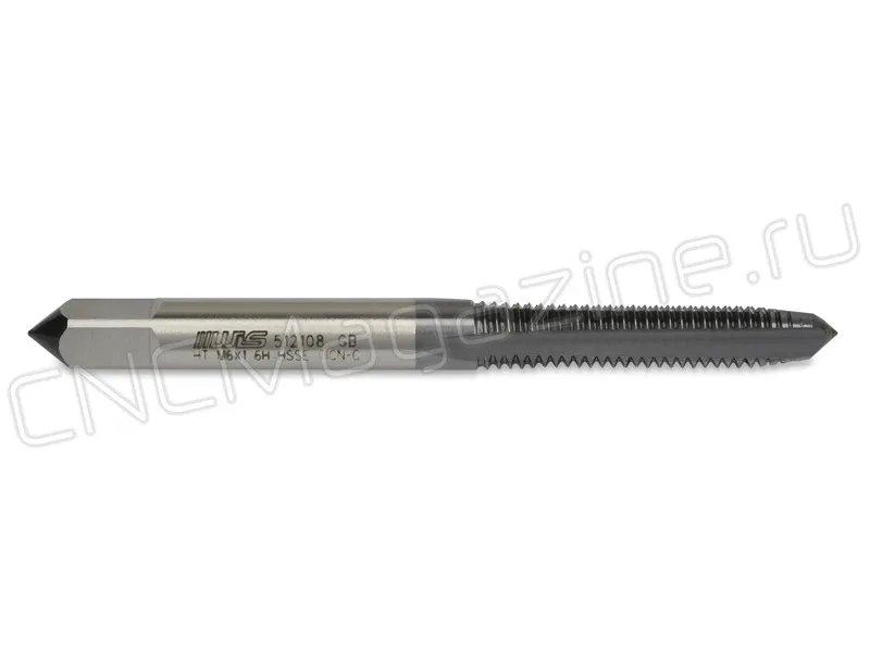 Метчик М6х1 HSS-E 6H прямая канавка, TiAlN (TA01006) WILSON, арт. 08477