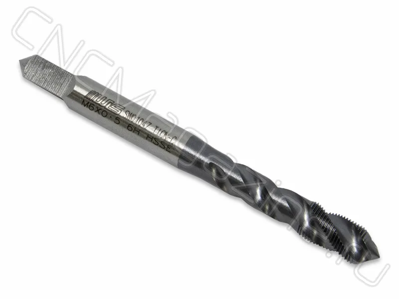 Метчик правый М6х0.5 HSS-E 6H спиральная канавка 38°, TiALN (TA0200605) WILSON, арт. 05082
