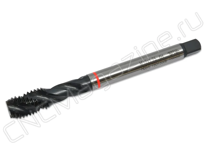 Метчик HSS-E DIN376 со спиральными канавками, M12Х1.75 6H 110.0L YG-1 TB313506, арт. 18081