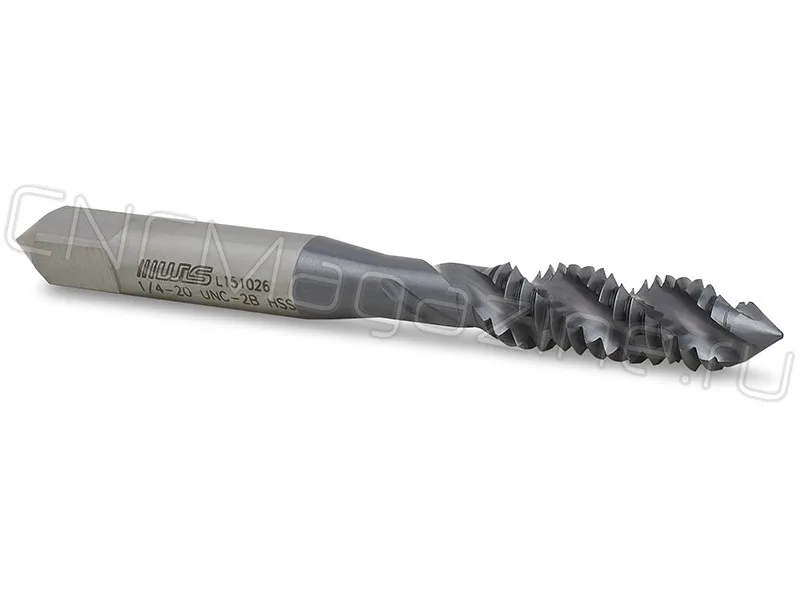 метчик HSS-E 1/4"-20 UNC со спиральной канавкой, TiCN WILSON TC02UNC014, арт. 07405