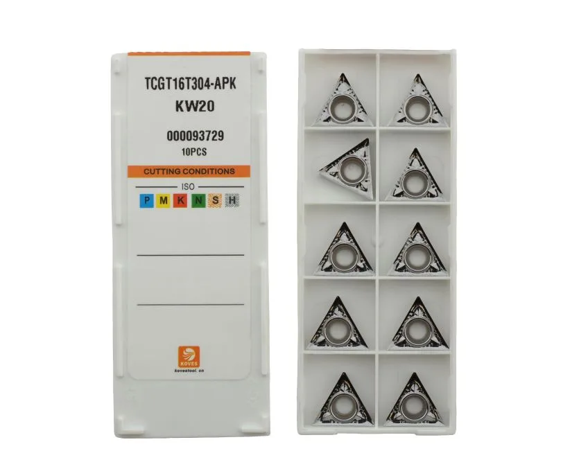 Пластина токарная для цветных металлов для точения KOVES TCGT16T304-APK-KW20, арт. 00072023: фото 2