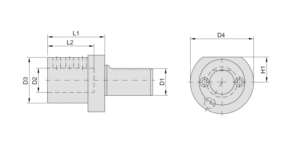 Держатель VDI для расточных резцов MetalCraft THA-E2-5050, арт. 00074907: фото 3