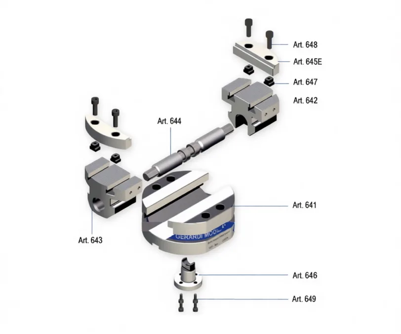 Тиски самоцентрирующиеся 5-осевые Gerardi 640-1 Multitasking ART.640-1 00117793: фото 2