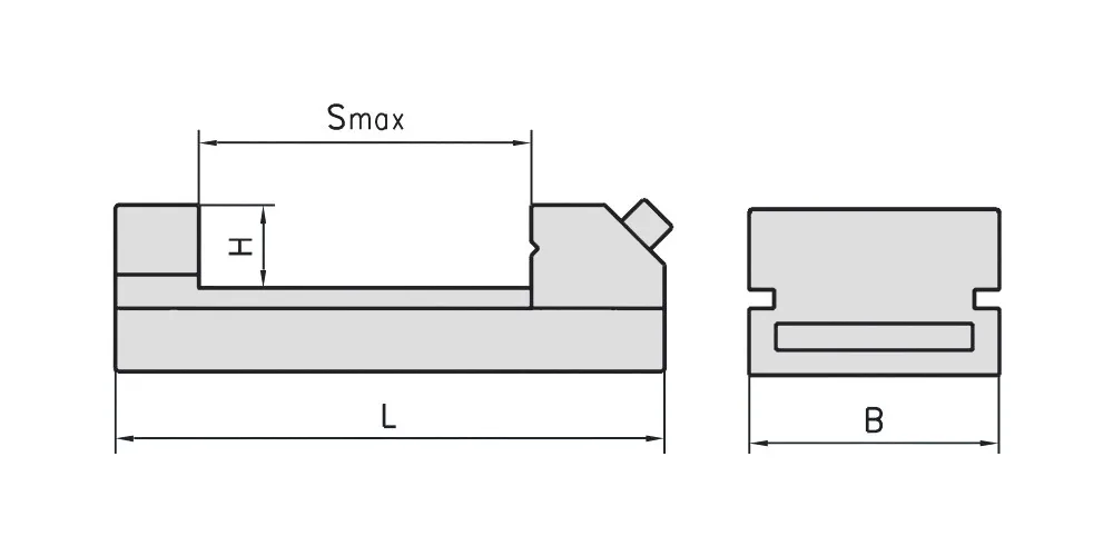 Тиски станочные прецизионные QKG36 36x40 CNC1, арт. 00131069