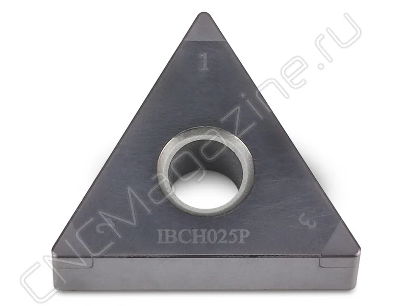 TNGA160404M-3 IBCH025P пластина для точения с тремя напайками PCBN Intool, арт. 12480