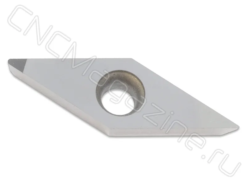 VCGW160404-1N MND10 пластина для точения с одной напайкой из PCD CNCM, арт. 27714