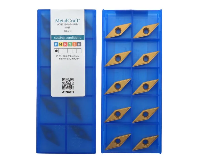 Пластина токарная для точения MetalCraft VCMT160404-PM4-4025, арт. 00090598: фото 2