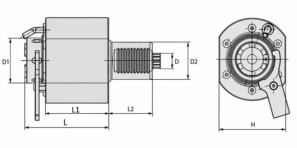 VDI30-DAER25-73.5 DIN5480 Приводной осевой (прямой) инструментальный блок MetalCraft, арт. 00123226