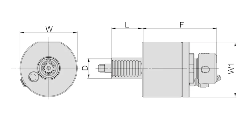 Приводной осевой (прямой) инструментальный блок MetalCraft VDI30-DAER25K-87-DIN1809, арт. 00102347: фото 3