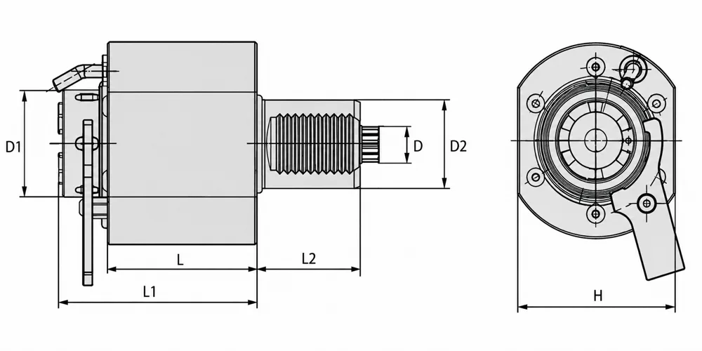 VDI40-DAER32-107 DIN5482 Приводной осевой (прямой) инструментальный блок MetalCraft, арт. 00123231
