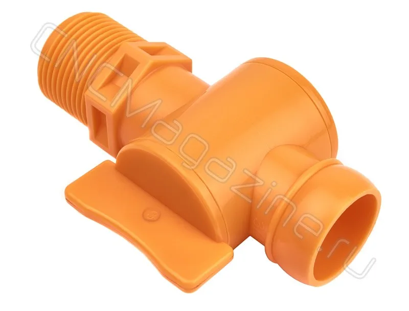 Вентиль запорный резьбовой для подачи СОЖ 3/4" - G3/4 (6206) оранжевый JFLO, арт. 10524: фото 2