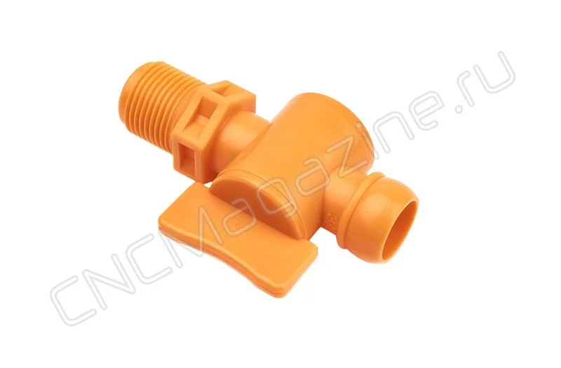 Вентиль запорный резьбовой для подачи СОЖ 3/8" - G3/8 (3206) оранжевый JFLO, арт. 10479: фото 2