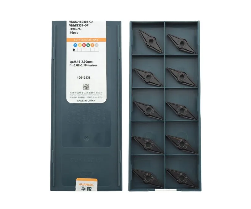 Пластина токарная для стали, чистовая обработка для точения HUAREAL VNMG160404-GF-HR8225, арт. 00075404: фото 3