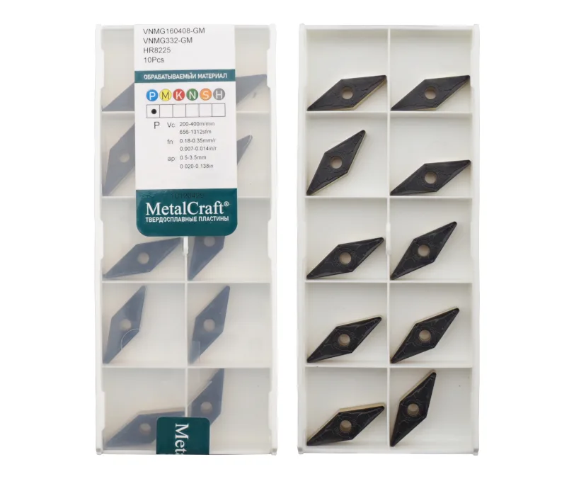 Пластина токарная (MetalCraft) для точения VNMG160408-GM-HR8225, арт. 00106354: фото 2