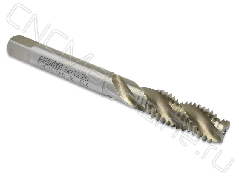 Метчик 3/8"-16 UNC HSS-E со спиральной канавкой (W02UNC038) WILSON, арт. 05645