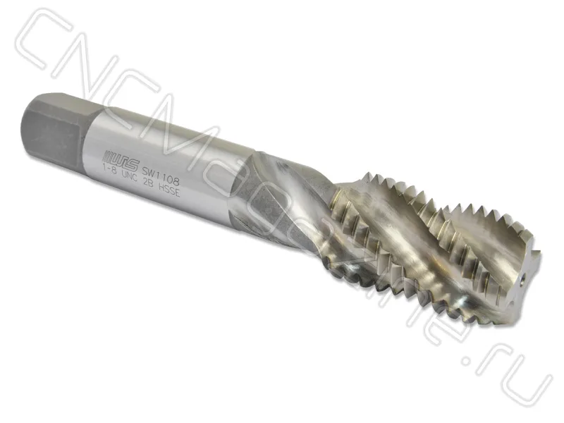 Метчик N1-8" UNC HSS-E 6H со спиральной канавкой 38° (W02UNC1) WILSON, арт. 05636
