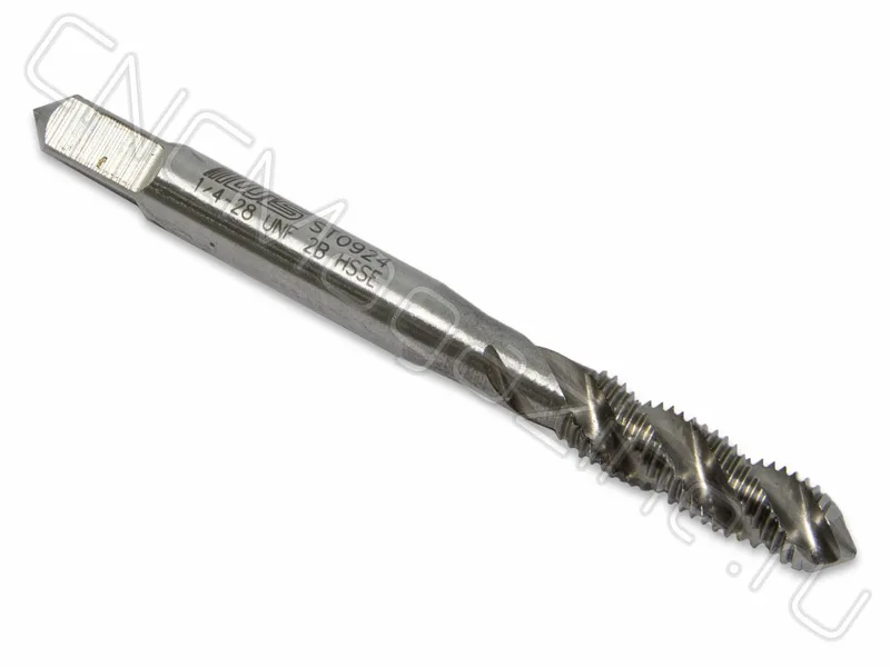 Метчик 1/4"-28 UNF HSS-E 6H со спиральной канавкой 38° (W02UNF014) WILSON, арт. 05118