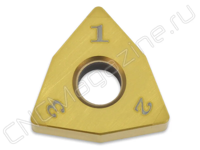 WNGA080408-3N MHN30C пластина твердосплавная с тремя напайками PCBN CNCM, арт. 27725
