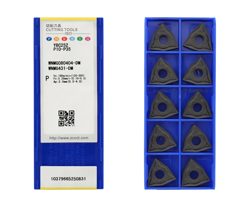 Пластина токарная для точения ZCC CT WNMG080404-DM-YBC252, арт. 00126778: фото 2