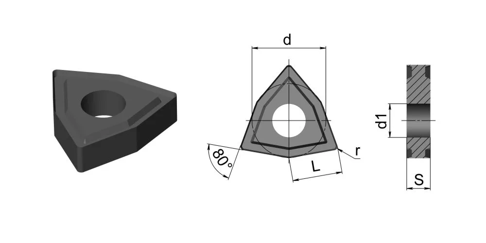 WNMG080404-HA JTK101 Пластина токарная для точения MetalCraft, арт. 00134496
