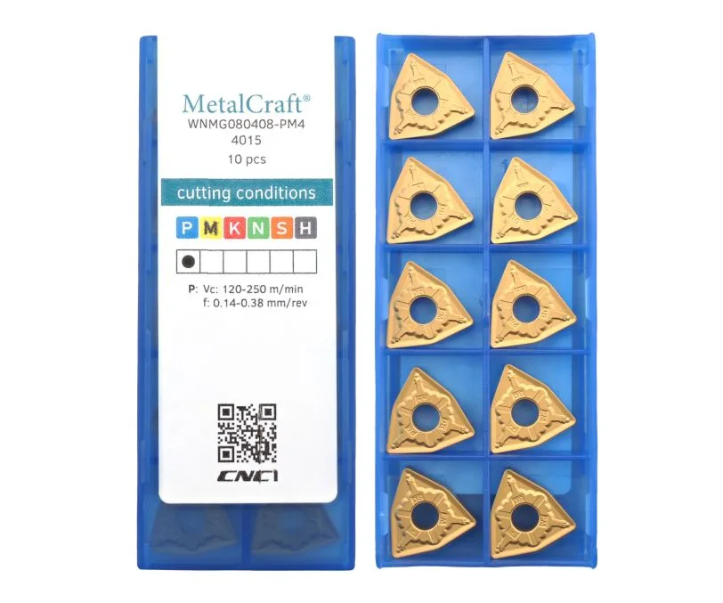 Пластина токарная для точения MetalCraft WNMG080408-PM4-4015, арт. 00090602: фото 2