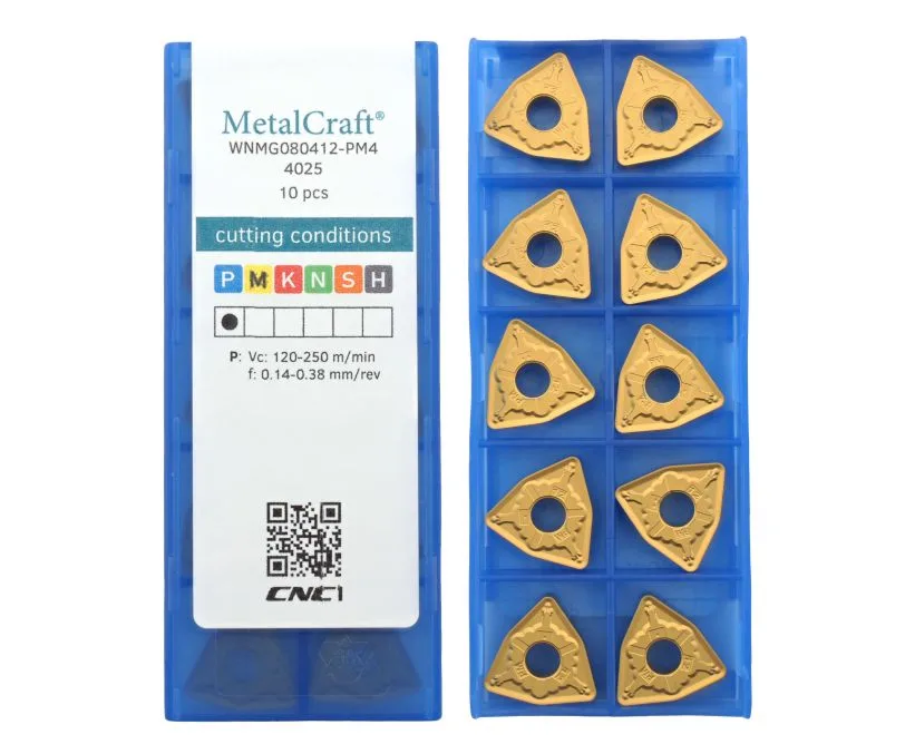 Пластина токарная для точения MetalCraft WNMG080412-PM4-4025, арт. 00083330: фото 2