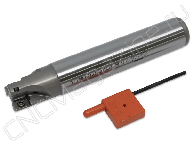 фреза концевая со сменными пластинами YG-1 YGE90-AP10-D20-C20-L120-Z3-C, арт. 18718