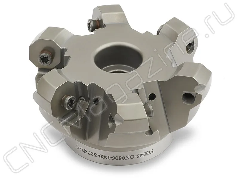 фреза насадная со сменными пластинами YG-1 YGF45-ON0806-D80S27Z6C, арт. 23299