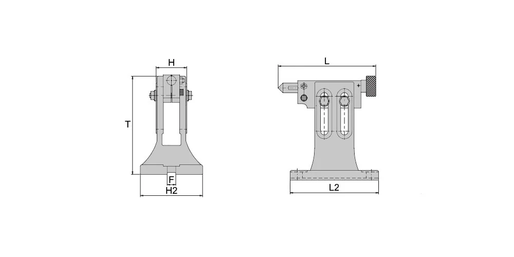 Задняя бабка TS2 регулируемая, высота центра 130-210 мм (5,12"-8,27") (OLICNC), арт. 00079198: фото 2