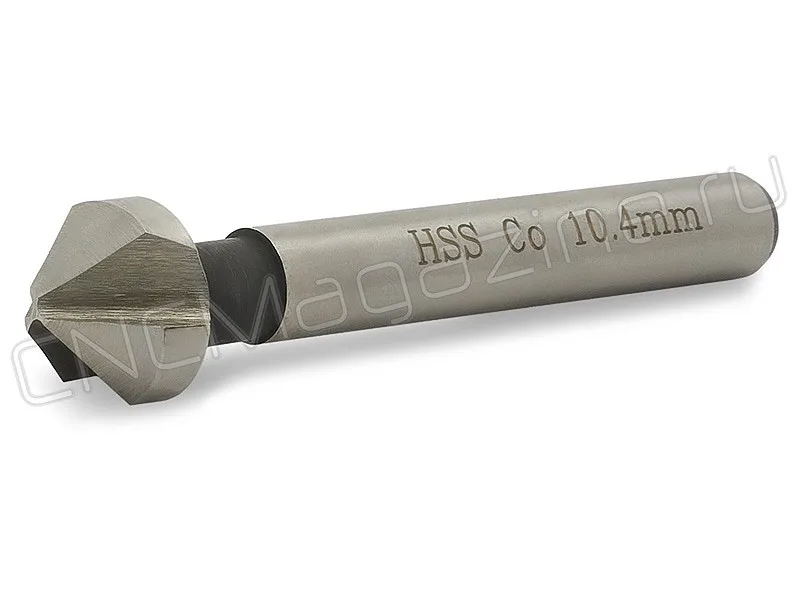 Зенковка 10.4 мм 90 градусов. HSS Co5 DIN335-C, цилиндрический хвостовик CNCM, арт. 16647