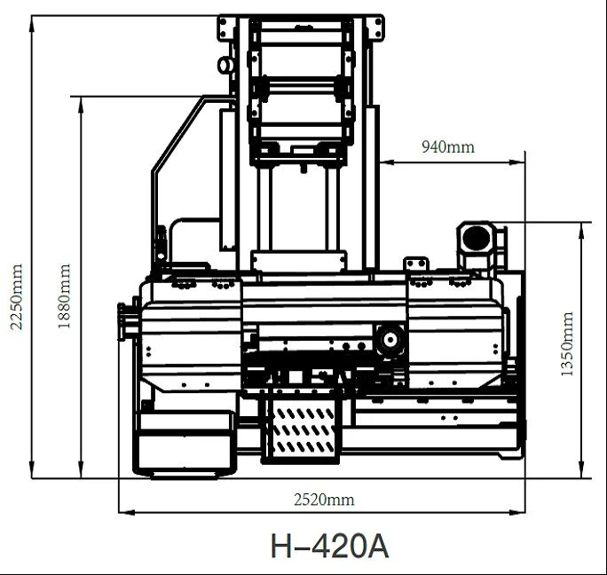 Автоматический ленточнопильный станок Stalex H-420А: иллюстрация 1
